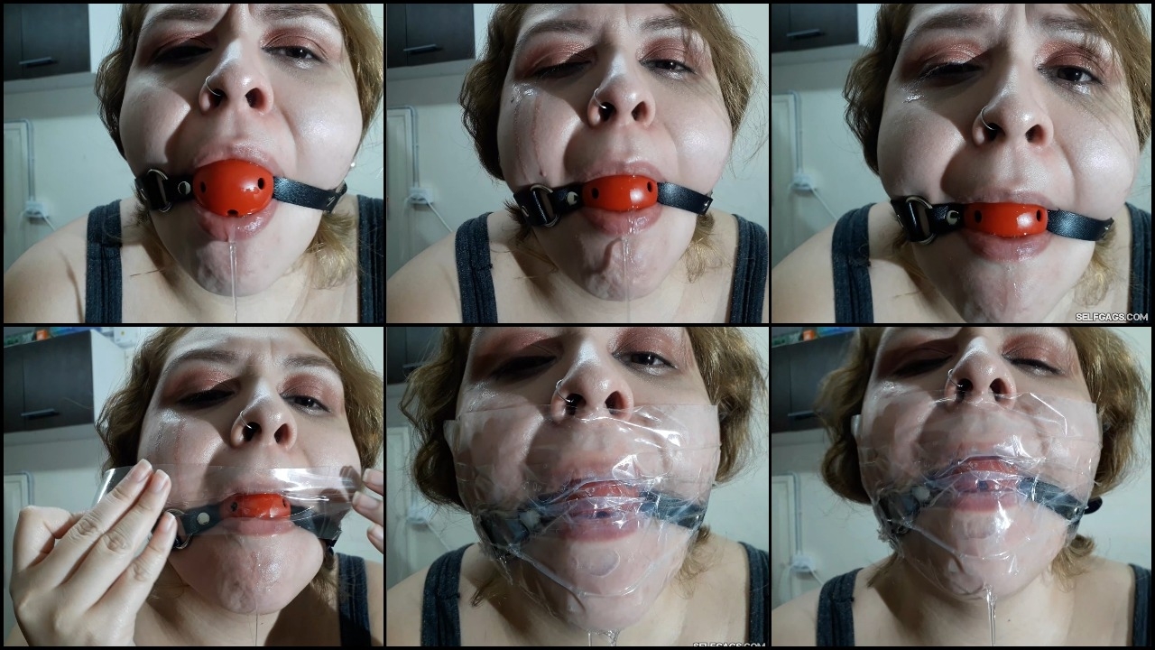 Ball Gagged And DROOLING!